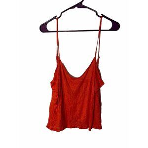 Summer CROP TOP TANK TOP WOMENS SIZE LARGE PINK 12/14 L